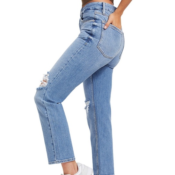 NWT Good American 90s Cropped Jeans - Picture 3 of 9